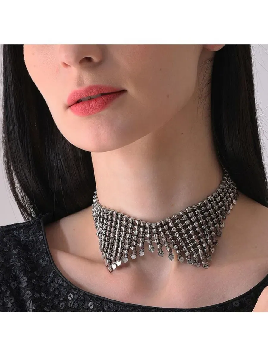 Колье SOHI — изображение 2 из 4, оттенок серебряный