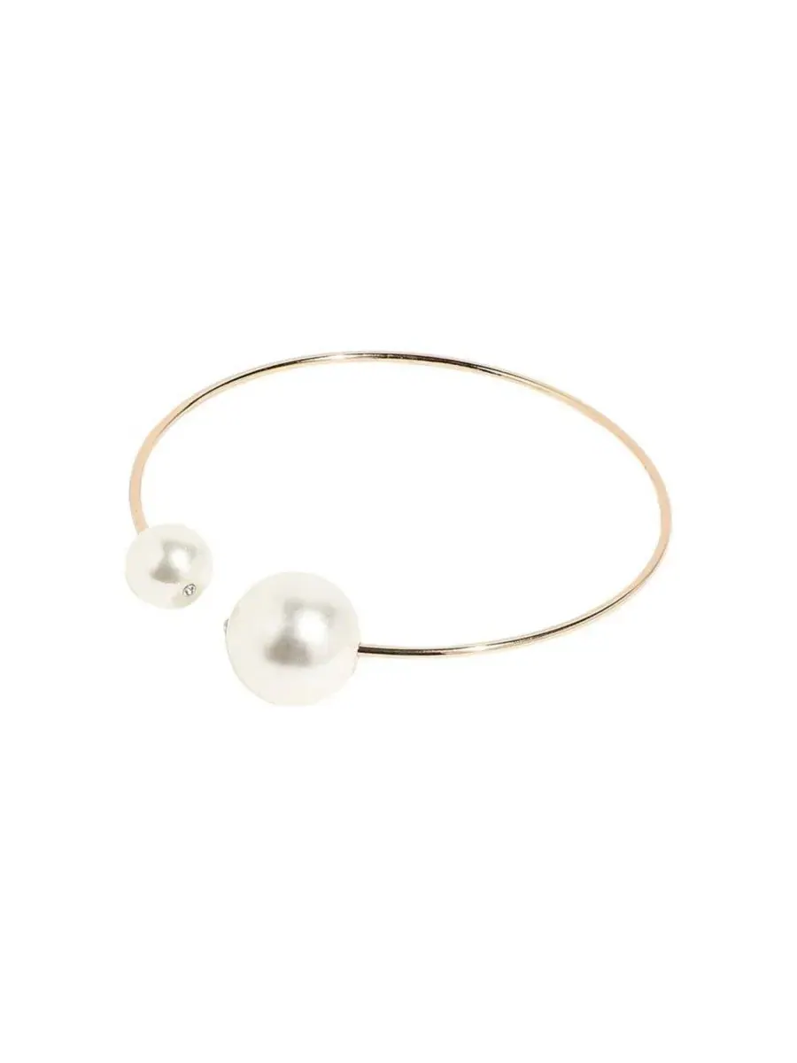 Колье с жемчугом Elegant Pearl Choker SOHI — изображение 3 из 5, оттенок золото