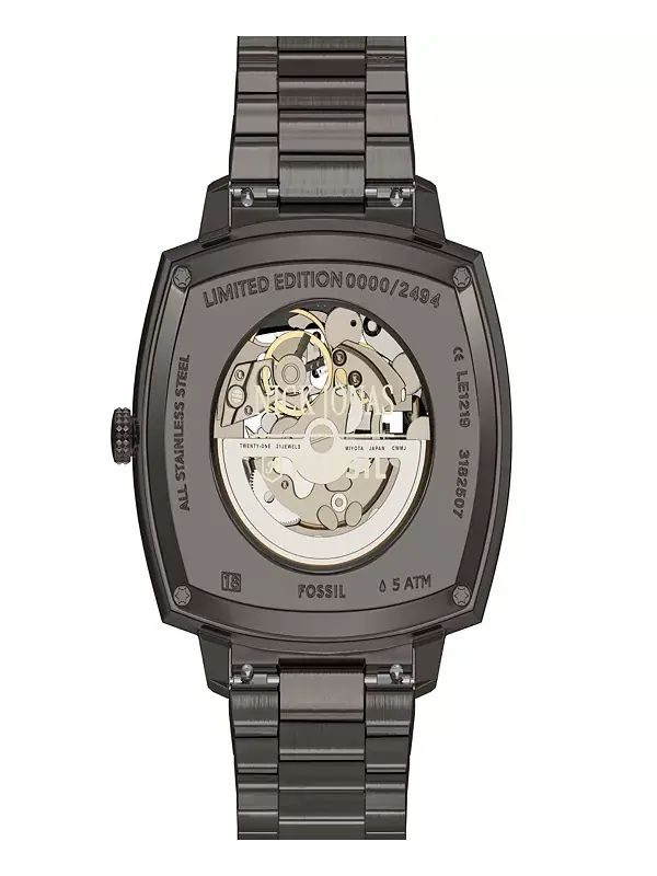 Часы Nick Jonas X Machine Luxe с автоматическим механизмом, цвет: оружейный металл, нержавеющая — изображение 4 из 4