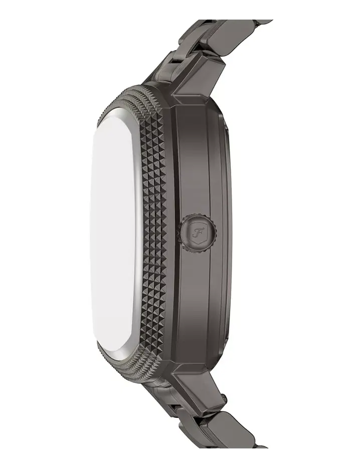 Унисекс часы Nick Jonas x Machine Luxe Automatic Gunmetal из нержавеющей стали, 40mm Fossil — изображение 3 из 10