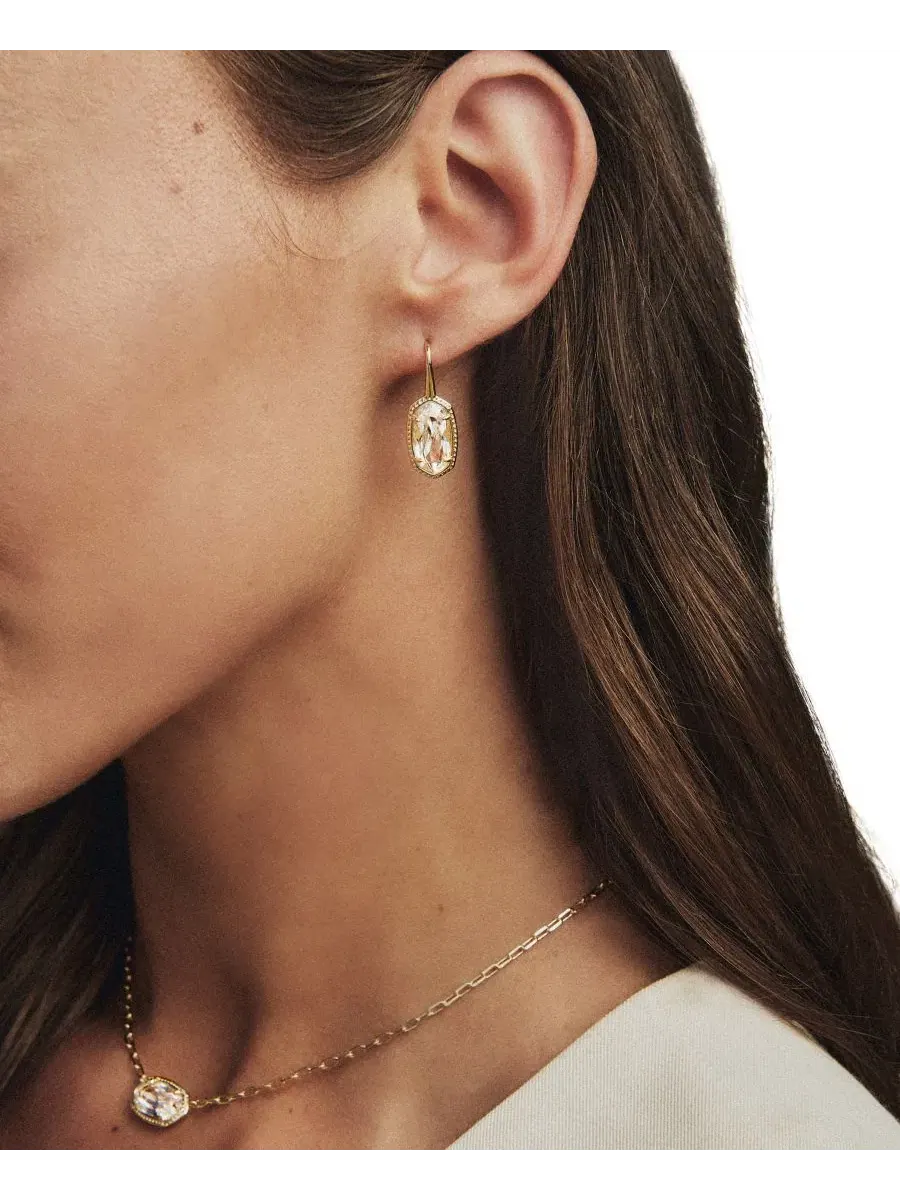 Овальный кулон Elisa Luxe с кубическим цирконием Kendra Scott — изображение 5 из 5, оттенок золотистый белый