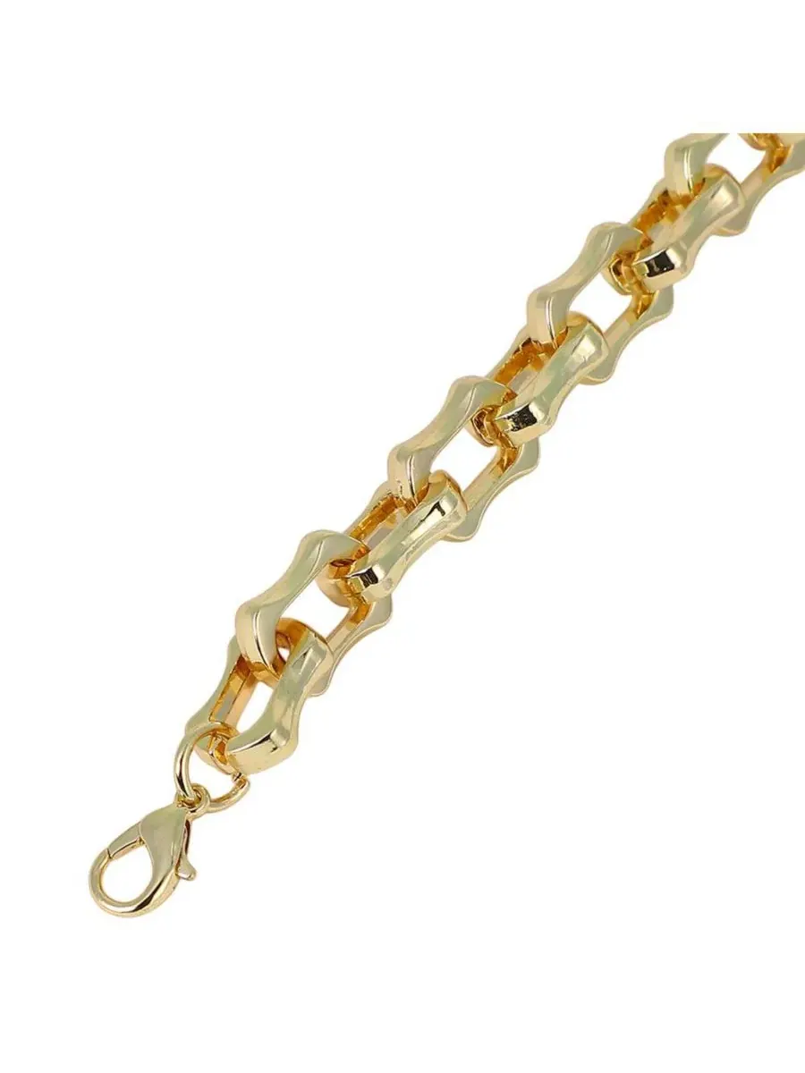 Женский браслет-цепочка The Bracket-Link Chain Bracelet - California Sohi — изображение 5 из 7, оттенок золото