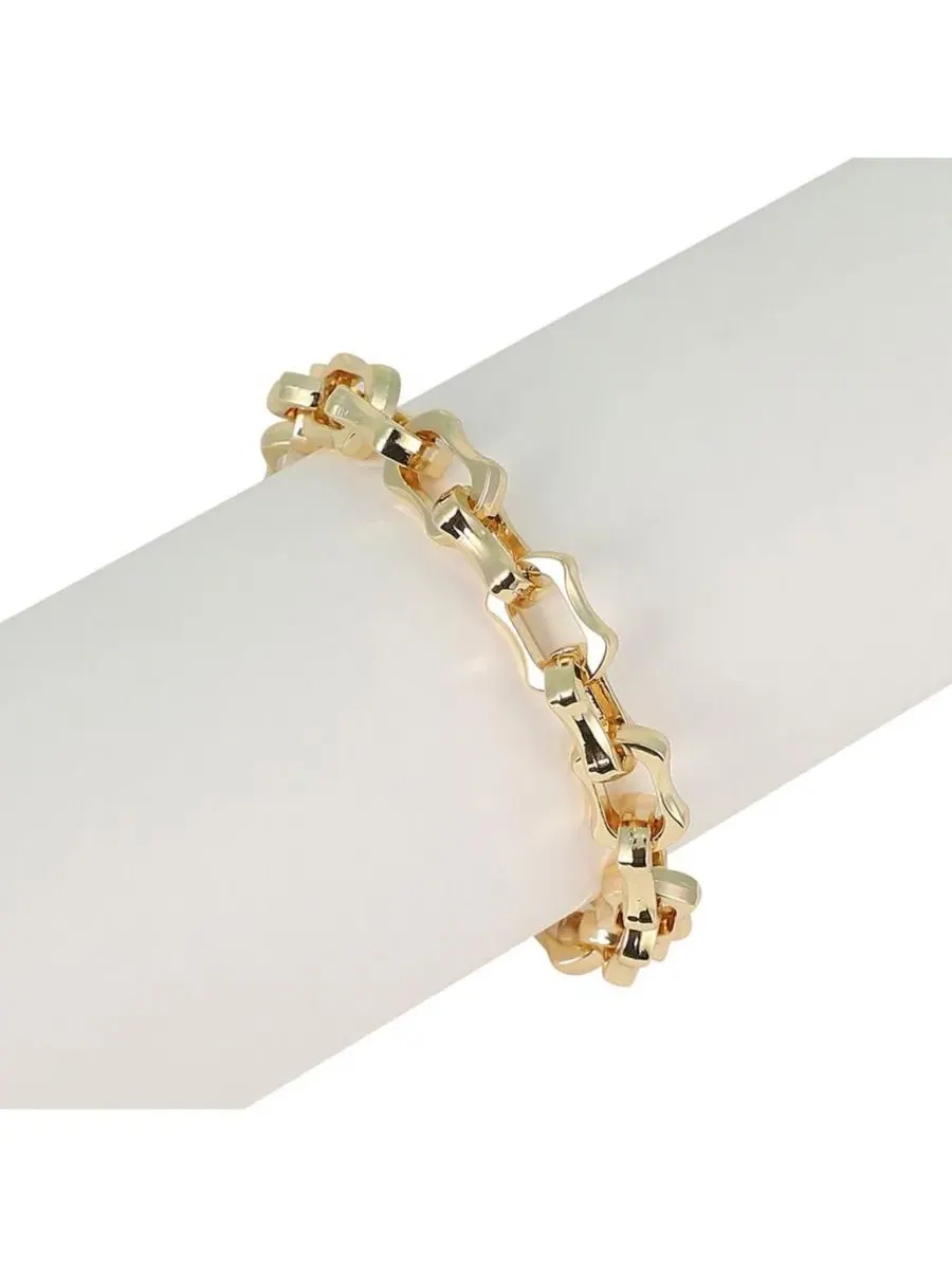 Женский браслет-цепочка The Bracket-Link Chain Bracelet - California Sohi — изображение 6 из 7, оттенок золото