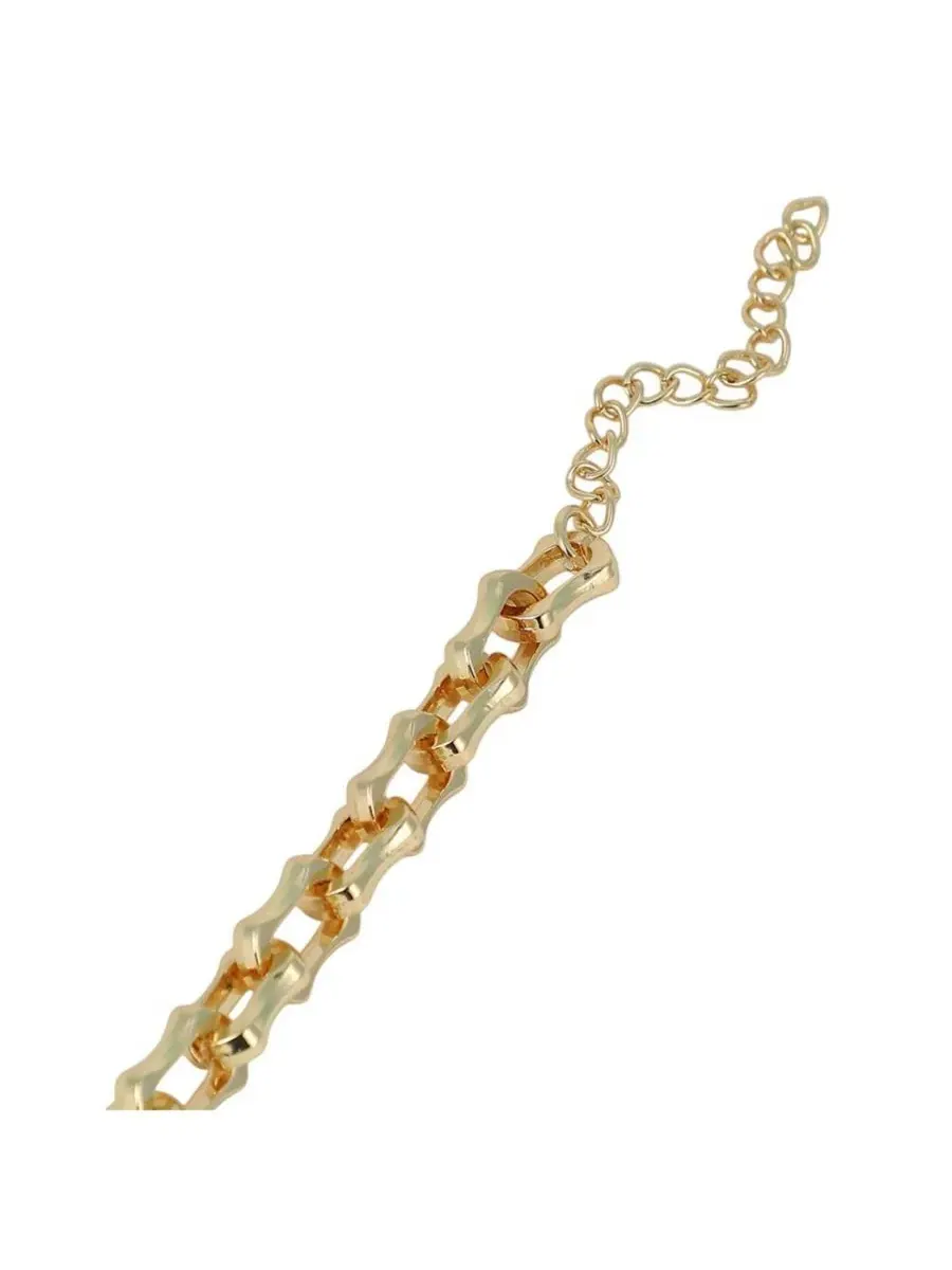 Женский браслет-цепочка The Bracket-Link Chain Bracelet - California Sohi — изображение 7 из 7, оттенок золото