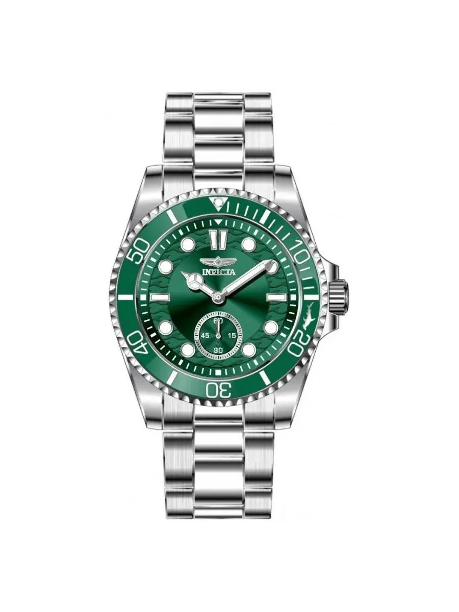 Мужские кварцевые часы Pro Diver VD78 49423 с зеленым циферблатом Invicta — изображение 2 из 3, оттенок серебряный