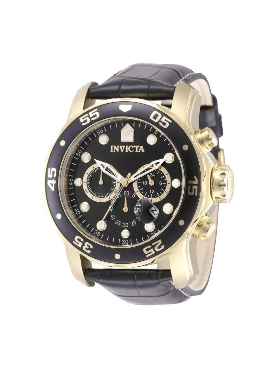 Часы Pro Diver Quartz VD53 с латунным циферблатом, модель 49833 Invicta — изображение 1 из 3, оттенок черный