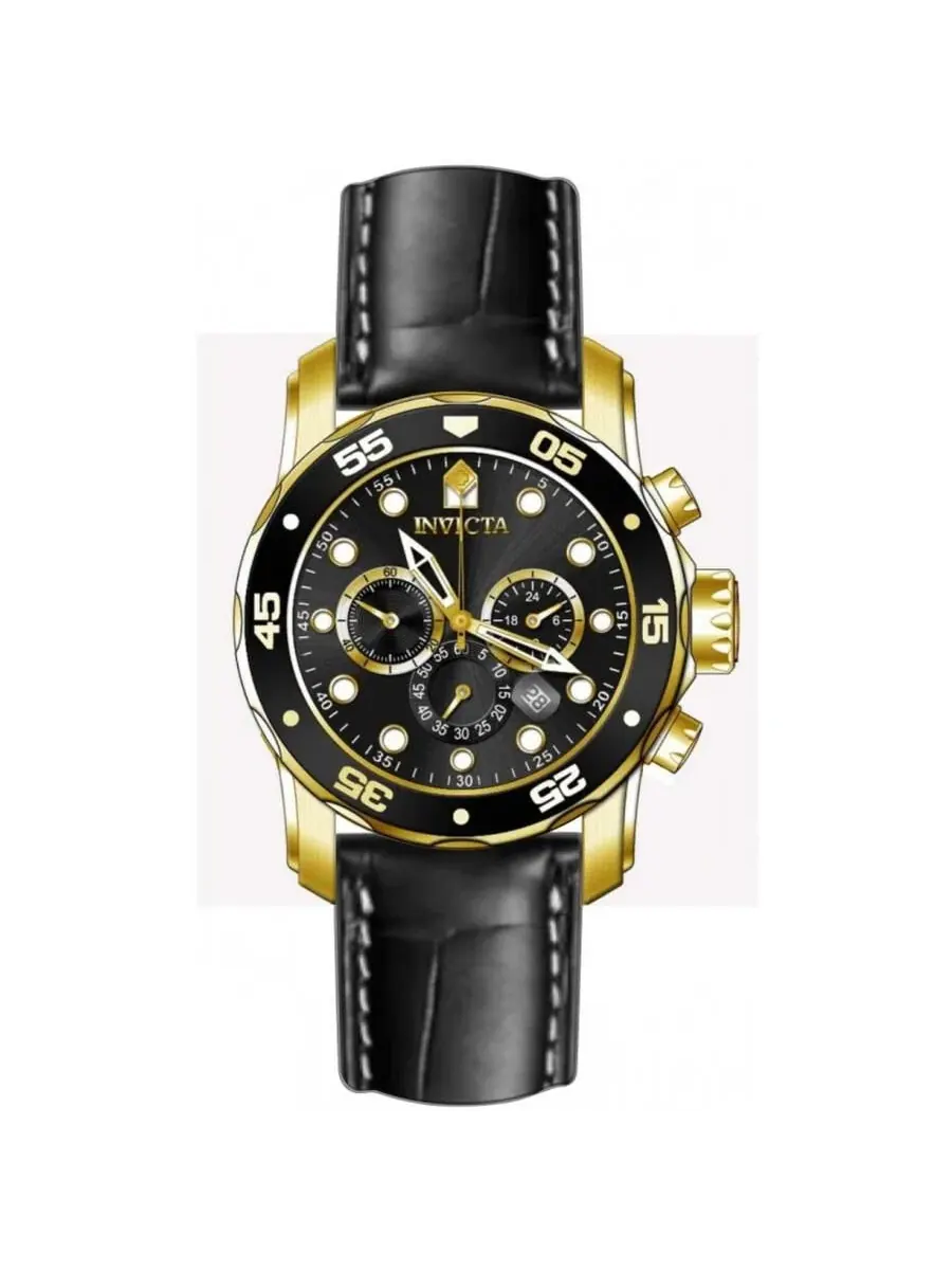 Часы Pro Diver Quartz VD53 с латунным циферблатом, модель 49833 Invicta — изображение 2 из 3, оттенок черный