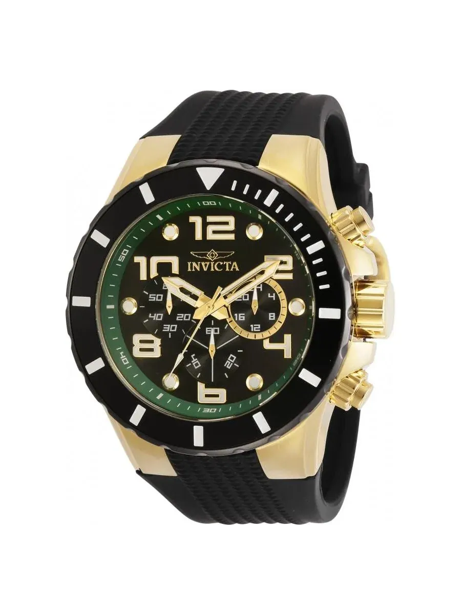 Мужские кварцевые часы Pro Diver 30777 с 3-мя циферблатами Invicta — изображение 1 из 3, оттенок черный