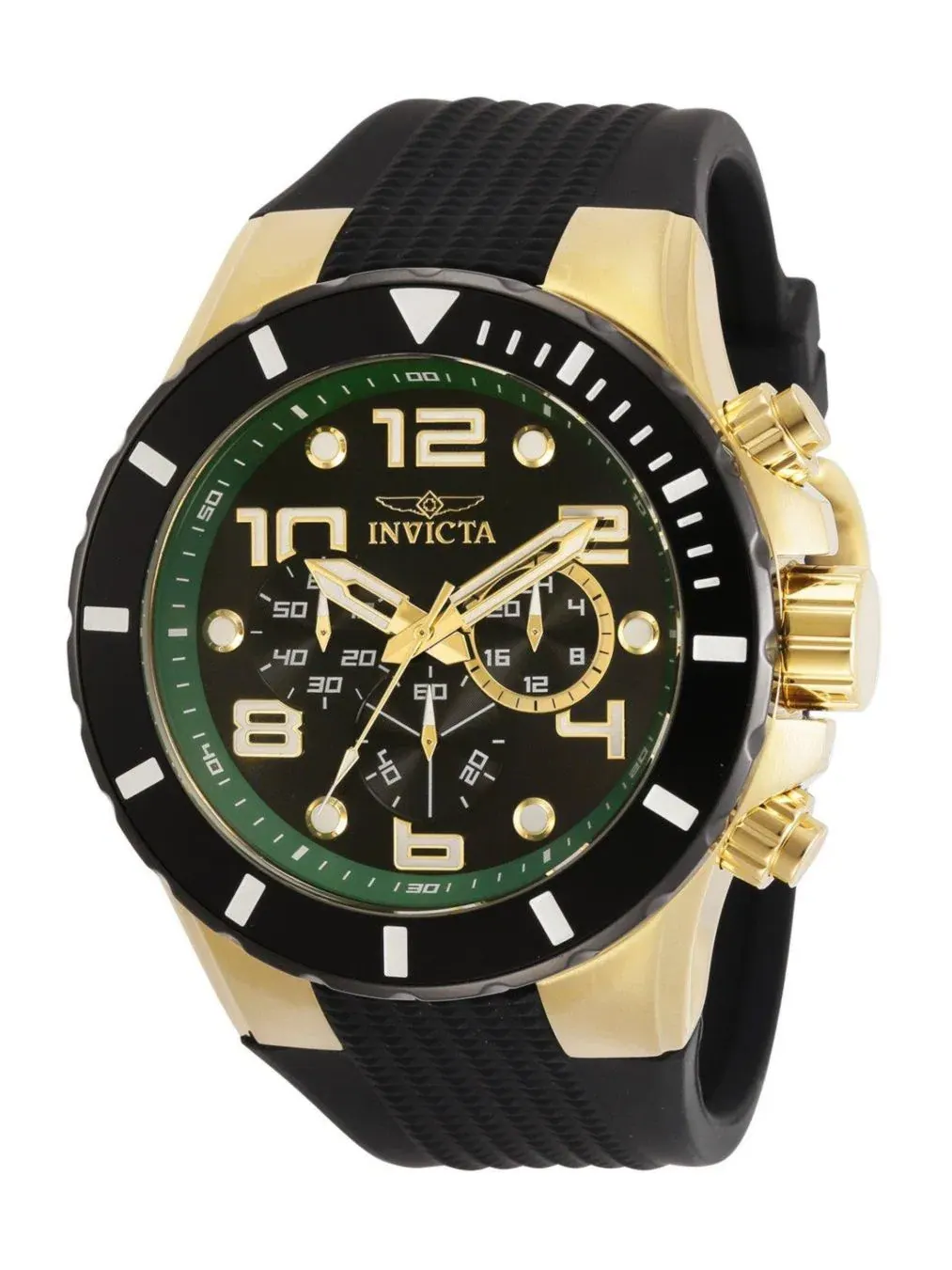 Мужские кварцевые часы Pro Diver 30777 с 3-мя циферблатами Invicta — изображение 3 из 3, оттенок черный
