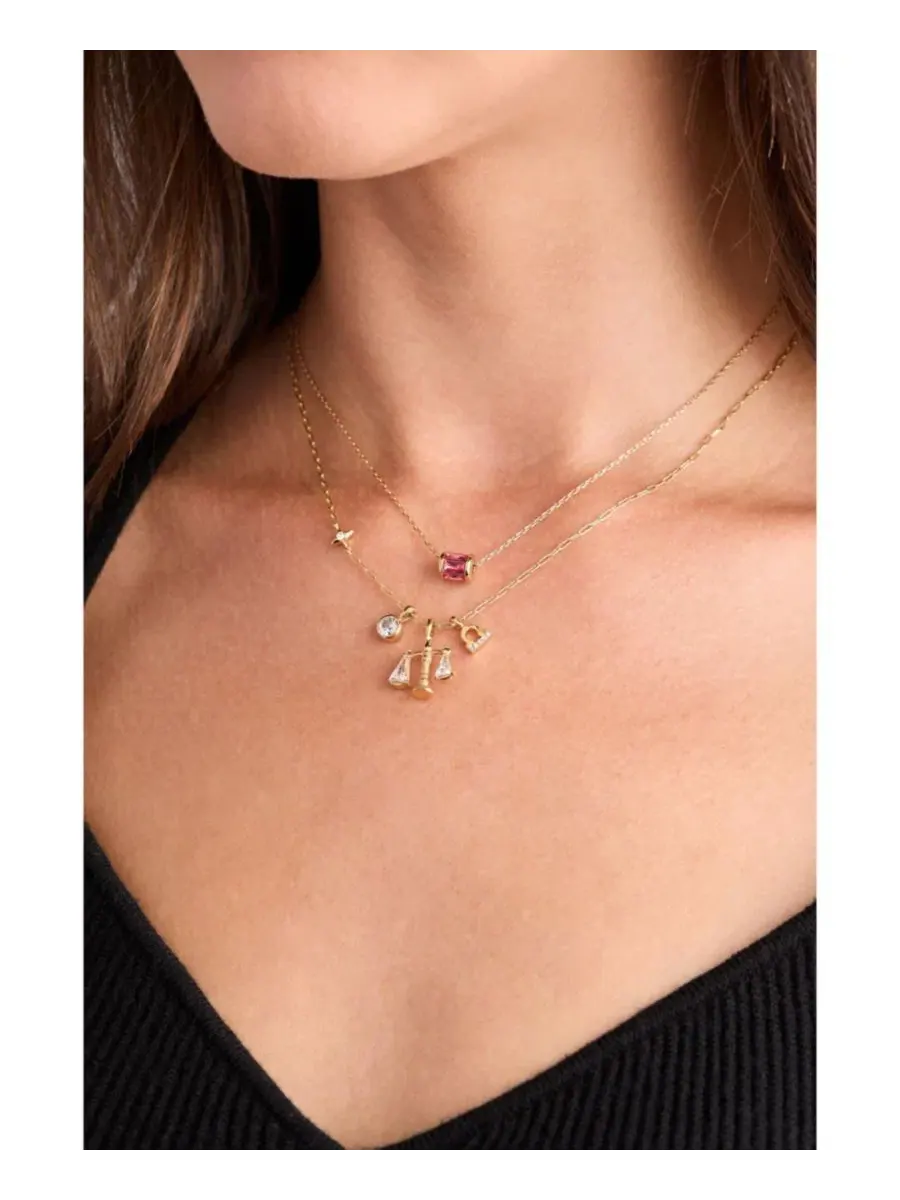 Подвеска-кулон с зодиакальными символами Libra Charm Cluster Necklace Alex and Ani — изображение 3 из 3, оттенок нет цвета
