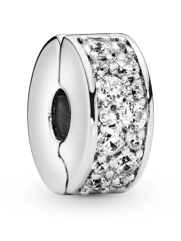 Шарм с фиксированным зажимом из кубических цирконий Pandora