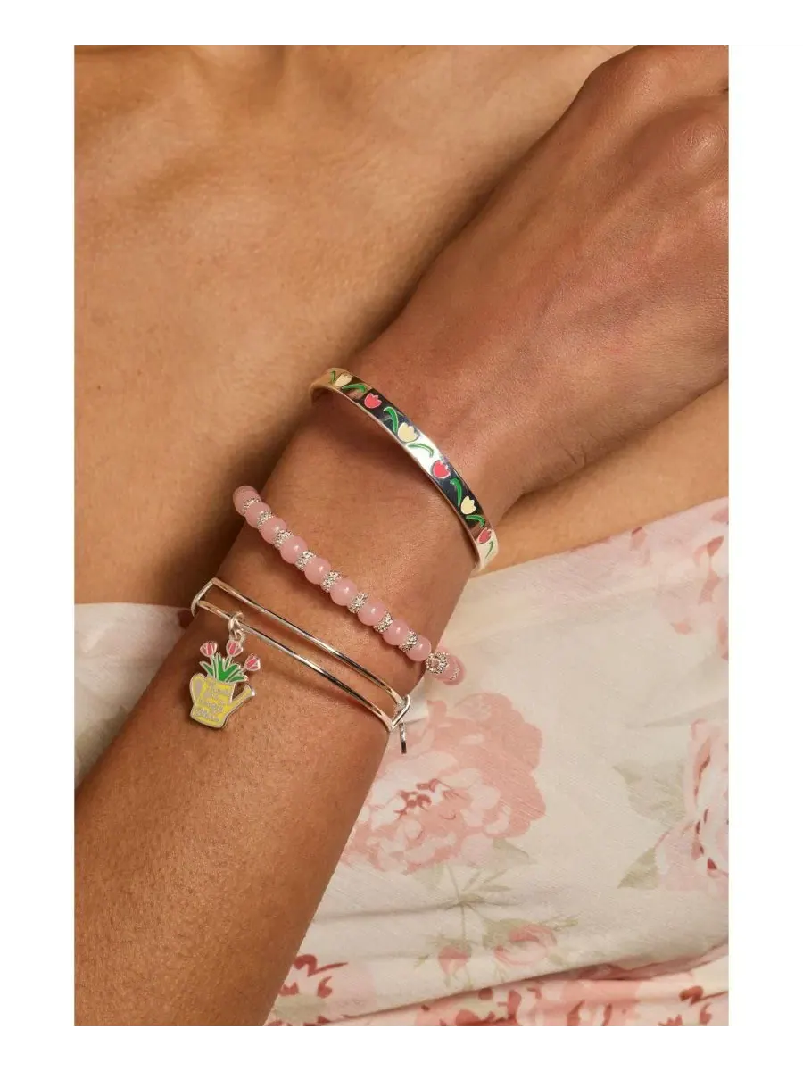 Браслет из кварца с бусинами Cherry Quartz Beaded Charm Alex and Ani — изображение 3 из 3, оттенок нет цвета