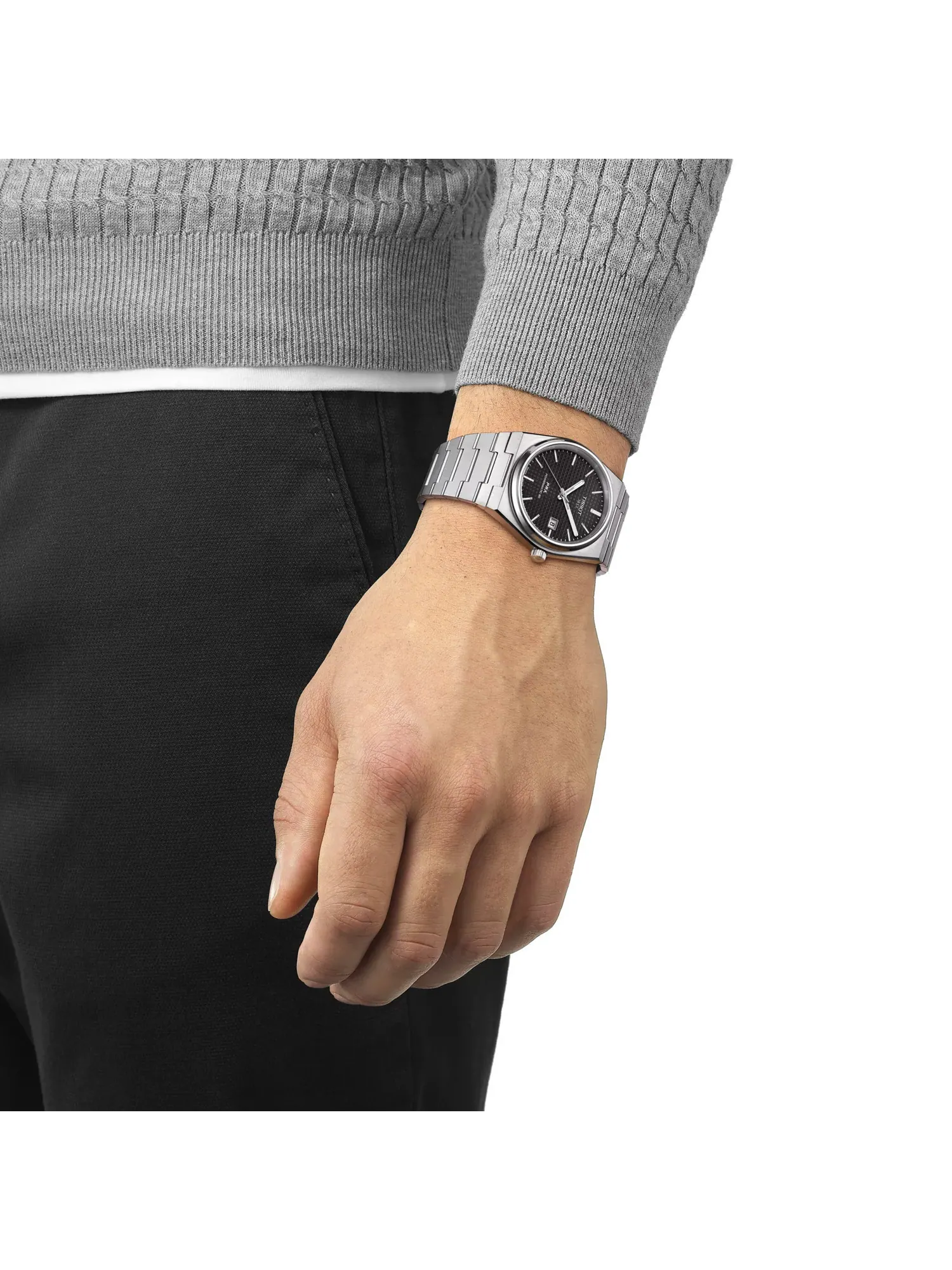 Часы Tissot PRX Powermatic 80 — изображение 2 из 7, оттенок черный