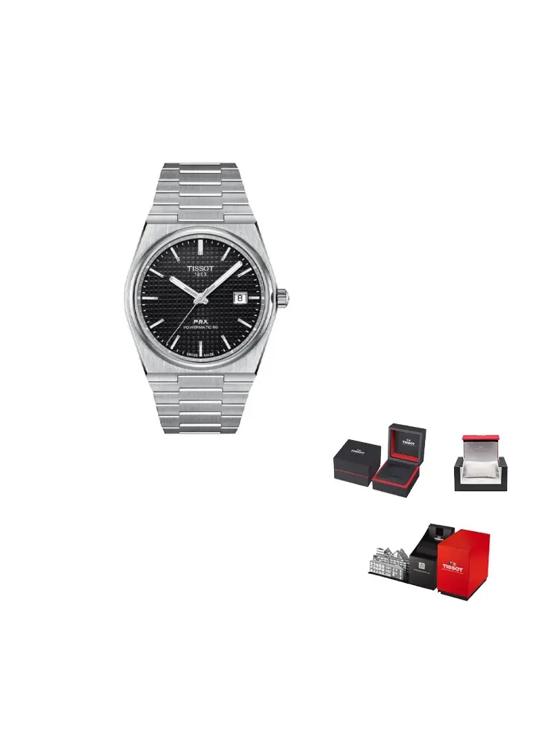 Часы Tissot PRX Powermatic 80 — изображение 3 из 7, оттенок черный