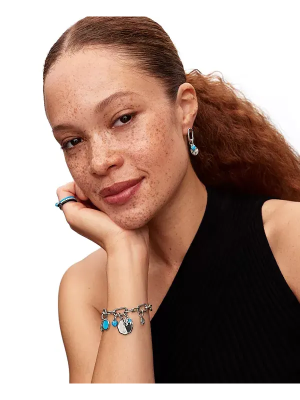 Кольцо с бирюзовым сердцем Pandora — изображение 4 из 4, оттенок бирюзовый