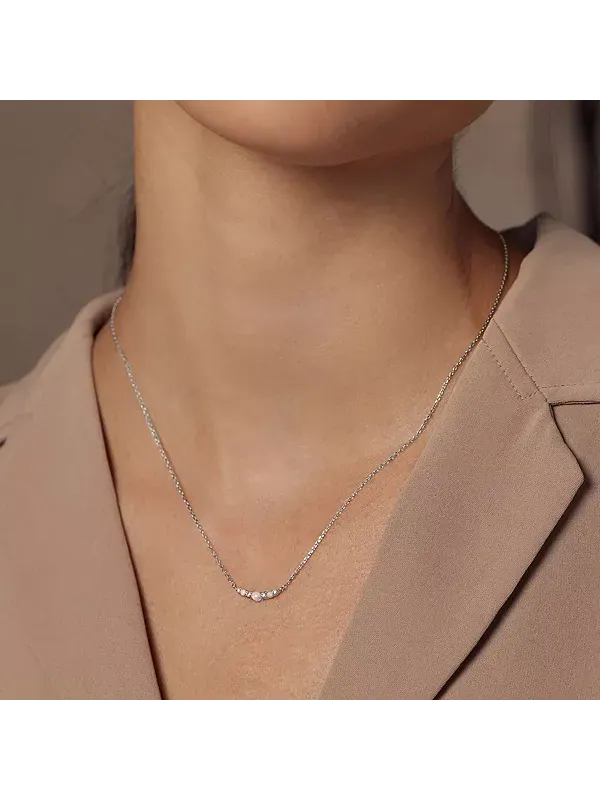 Ожерелье из стерлингового серебра с клорисовым опалом Bearfruit Jewelry — изображение 2 из 3, оттенок серебряный