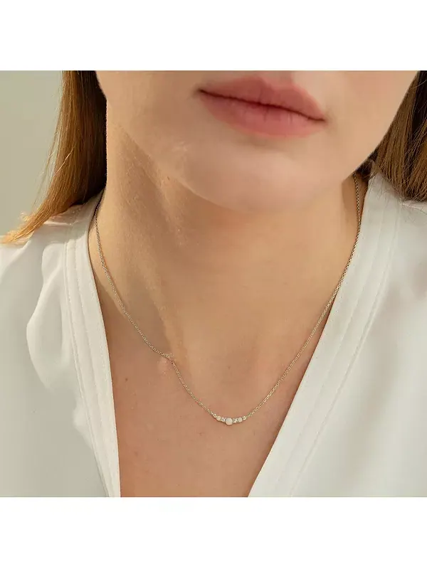Ожерелье из стерлингового серебра с клорисовым опалом Bearfruit Jewelry — изображение 3 из 3, оттенок серебряный