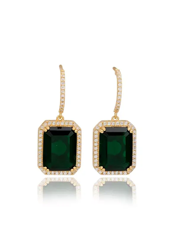 Серьги-Гало Suzy Levian из стерлингового серебра с кубическим цирконием Suzy Levian New York — изображение 1 из 2