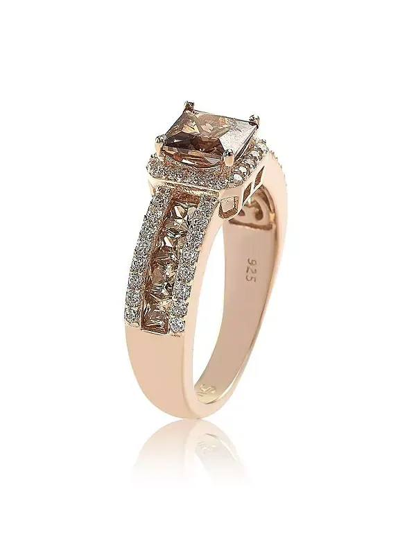 Кольцо Suzy Levian из стерлингового серебра с кубическим цирконием в центре Suzy Levian New York — изображение 3 из 3