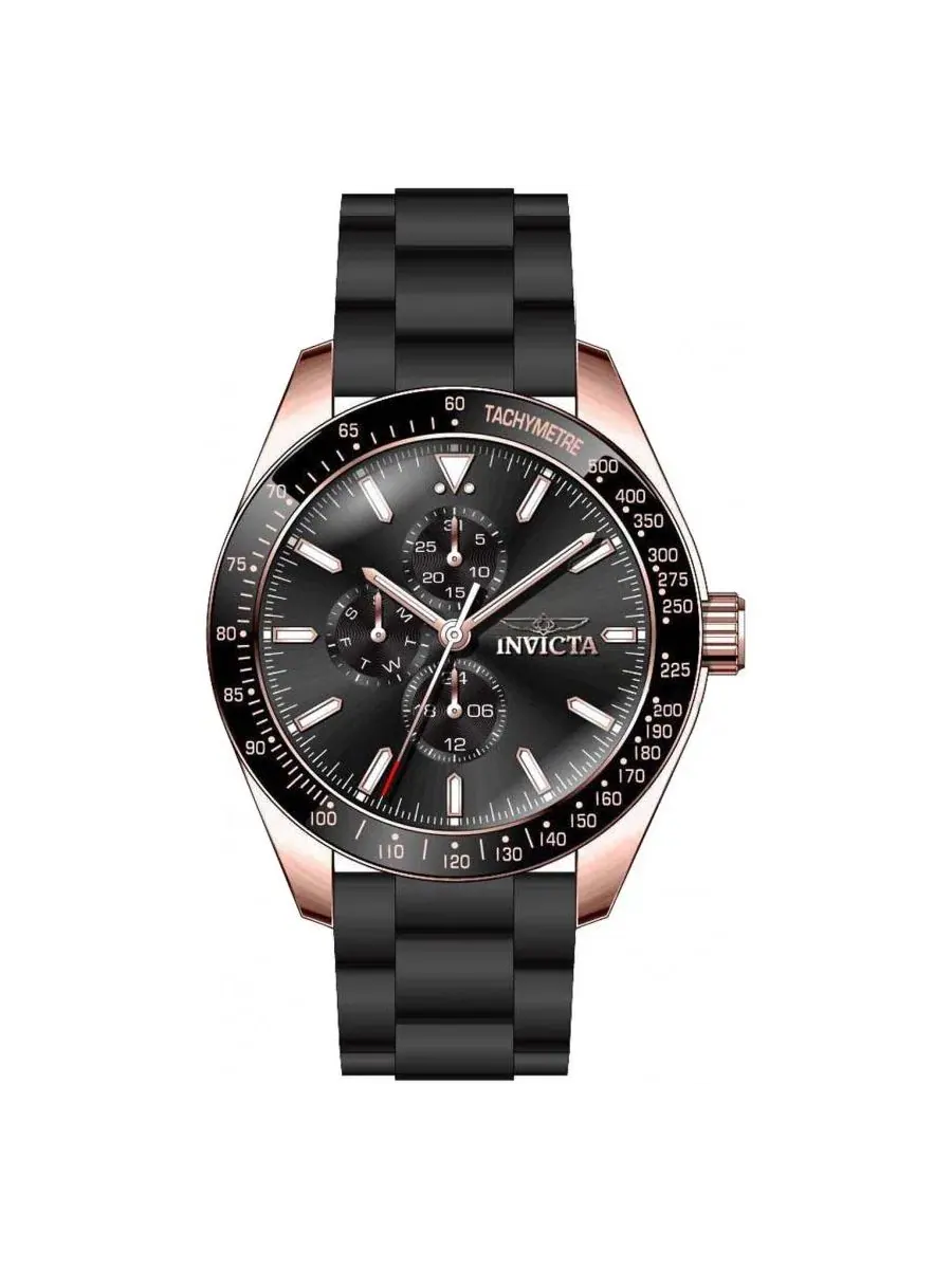 Мужские часы с хронографом Aviator Invicta — изображение 2 из 3, оттенок черный