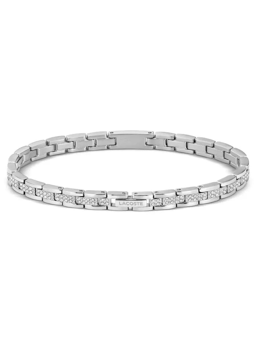 Браслет металлический с кристаллами Metropole Women's Metal Link With Crystals Lacoste — изображение 2 из 4