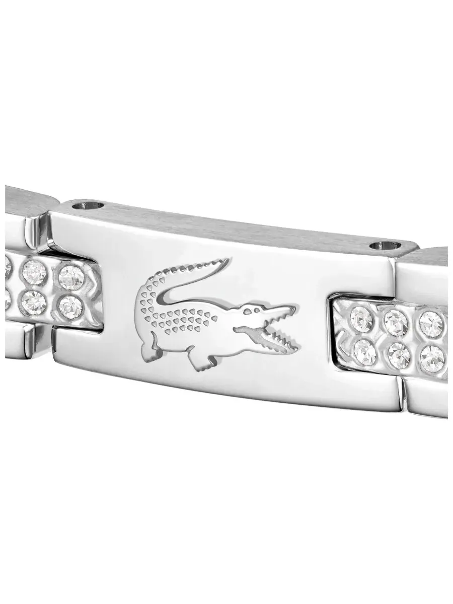 Браслет металлический с кристаллами Metropole Women's Metal Link With Crystals Lacoste — изображение 3 из 4