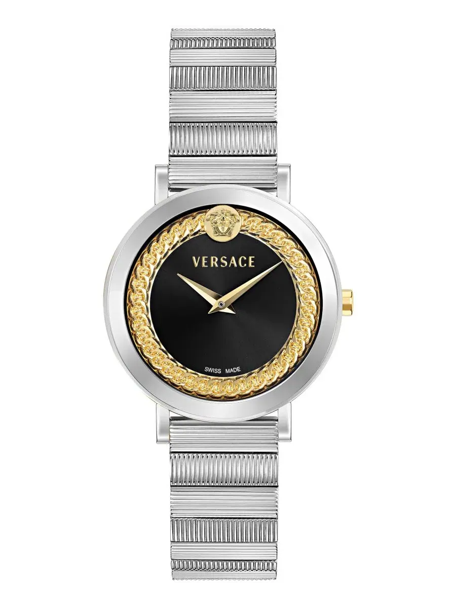 Женские часы V-Libra Silver Stainless Steel Bracelet 35mm Versace — изображение 1 из 3, оттенок серебряный