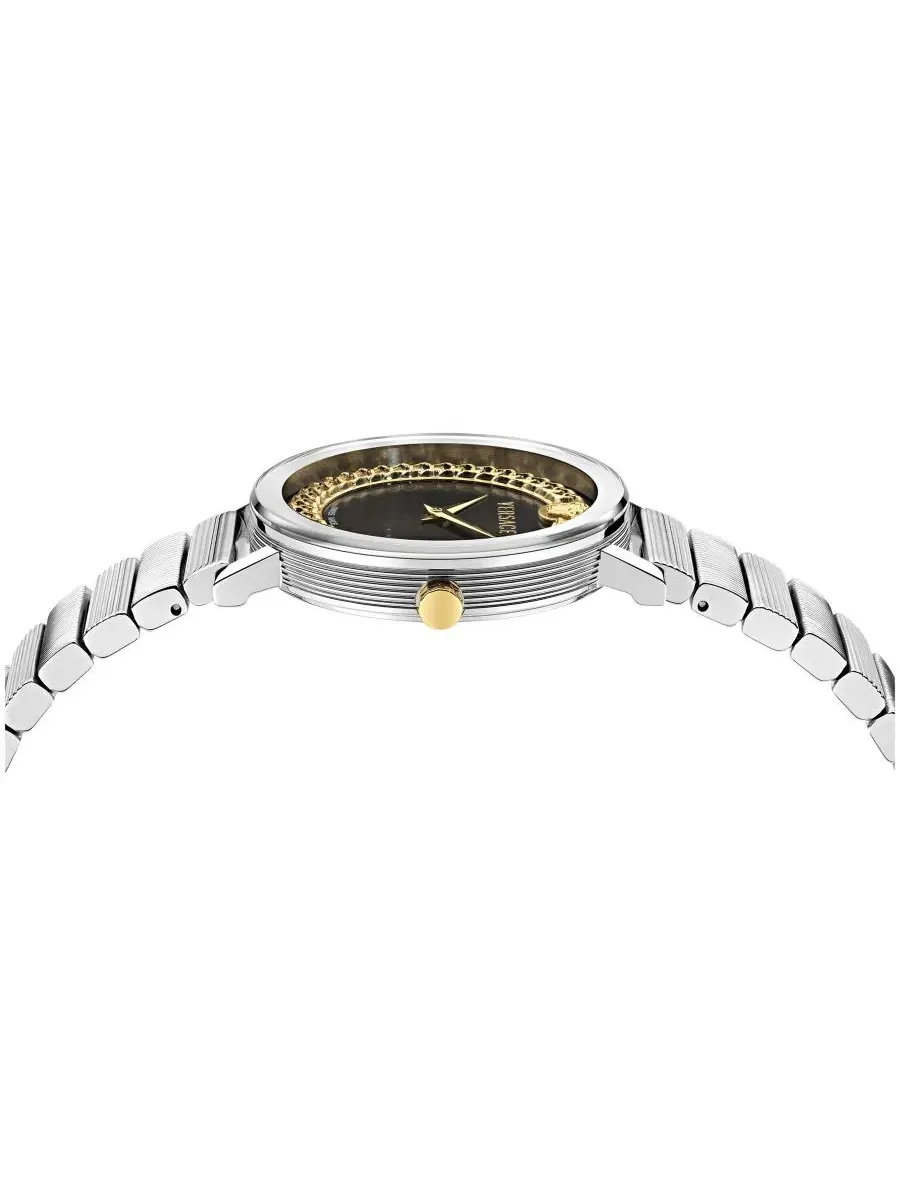 Женские часы V-Libra Silver Stainless Steel Bracelet 35mm Versace — изображение 2 из 3, оттенок серебряный