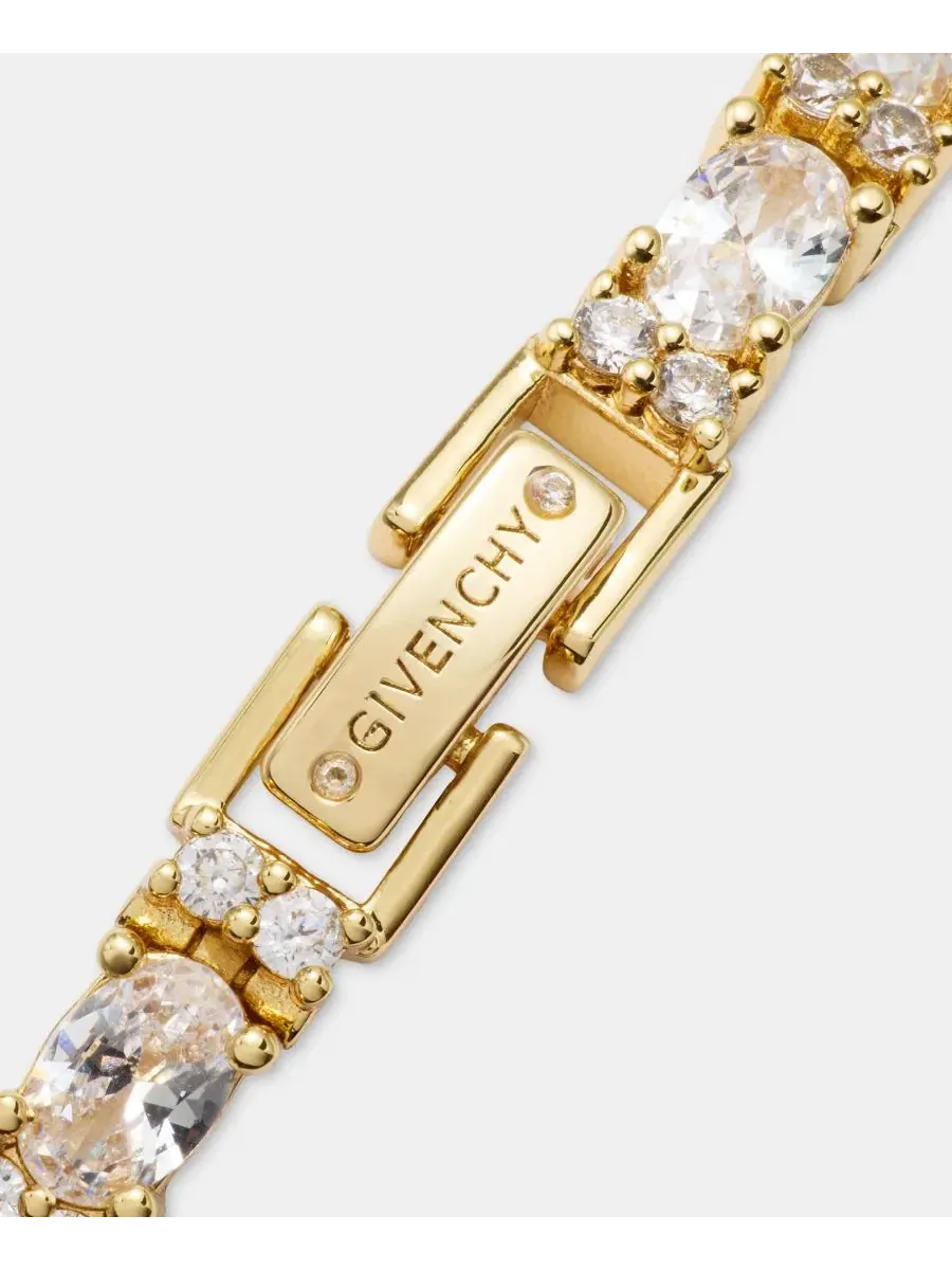 Гибкий браслет с кубическим цирконием Givenchy — изображение 4 из 4, оттенок золото