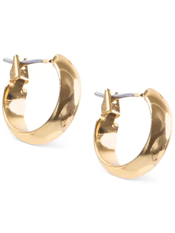 Маленькие серьги-кольца 1/2 дюйма Anne Klein — изображение 1 из 2, оттенок золото