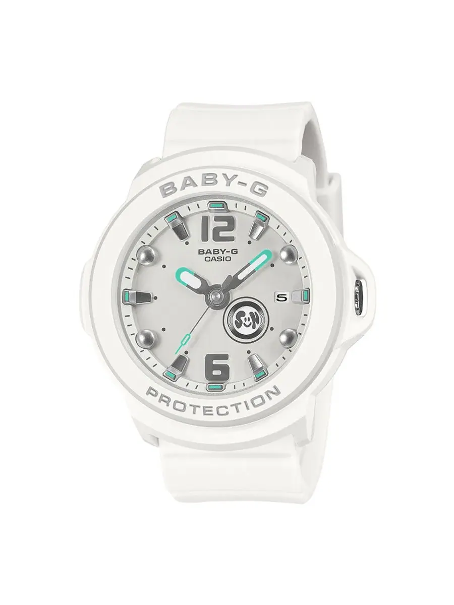 Женские часы G-Shock Baby-G с аналоговым циферблатом, белые, 42,4 мм — белый