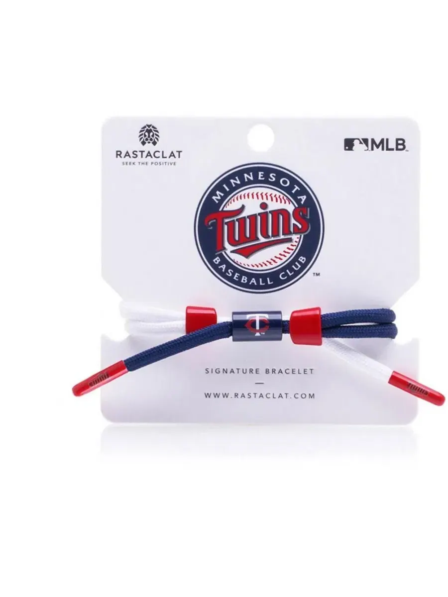 Браслет Minnesota Twins Signature Outfield Rastaclat — белый