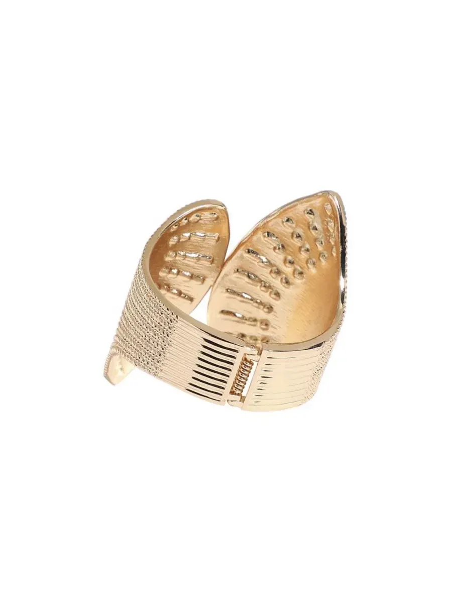 Браслет-манжета с кристаллами веером Crystal Fan Cuff SOHI — изображение 4 из 6, оттенок серебряный