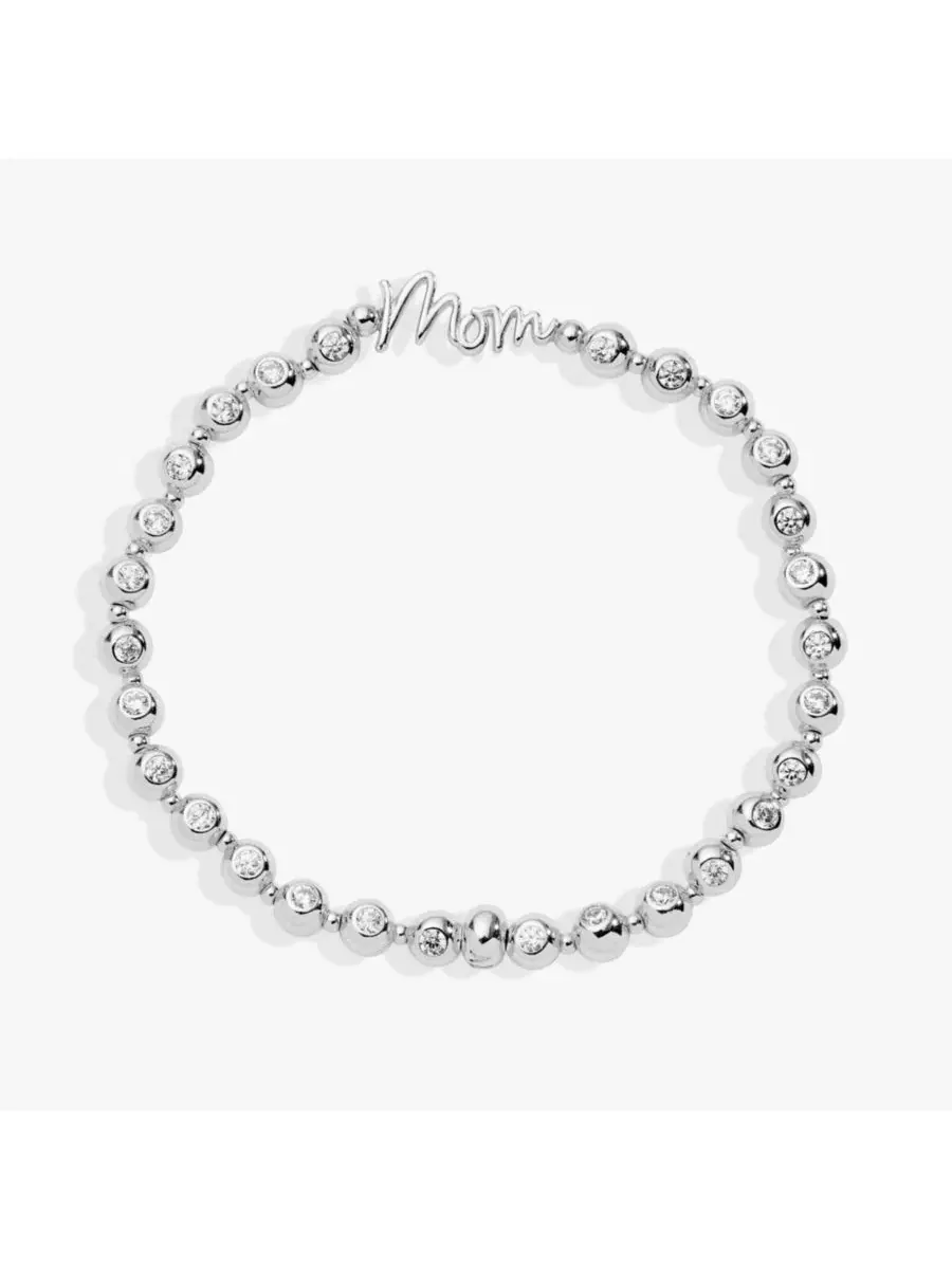Удлиненный эластичный браслет с кристаллами для мамы Alex And Ani
