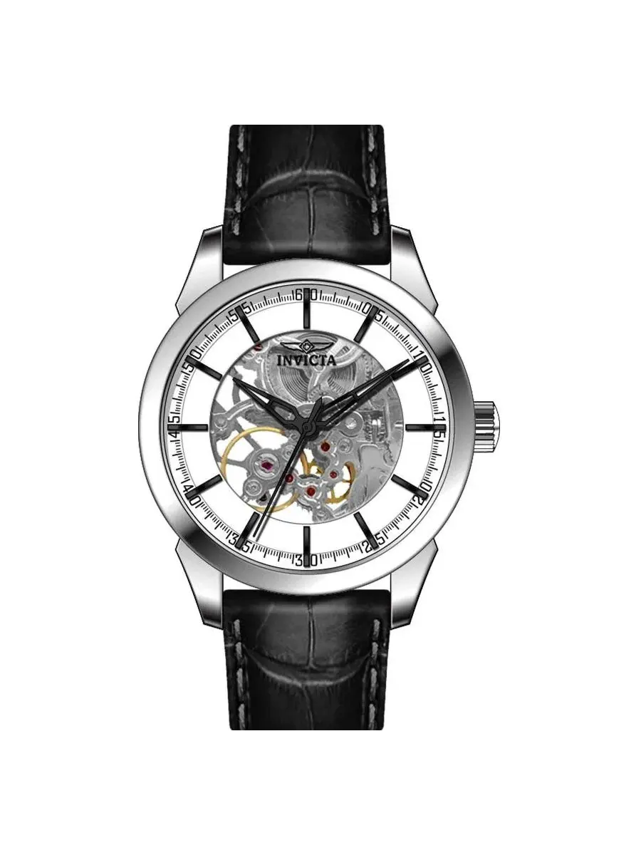 Мужские автоматические часы Specialty 18131 с прозрачным циферблатом Invicta — изображение 2 из 3, оттенок черный