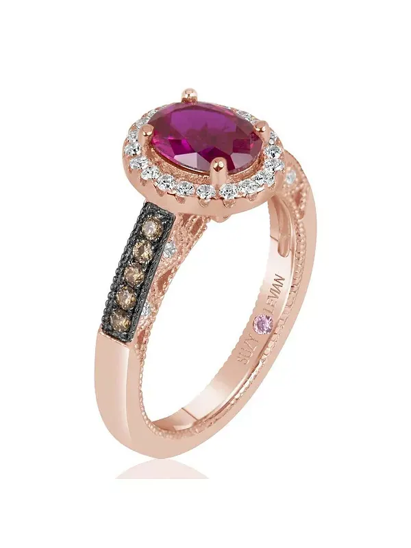 Кольцо Suzy Levian из стерлингового серебра с кубическим цирконием Suzy Levian New York — изображение 2 из 3