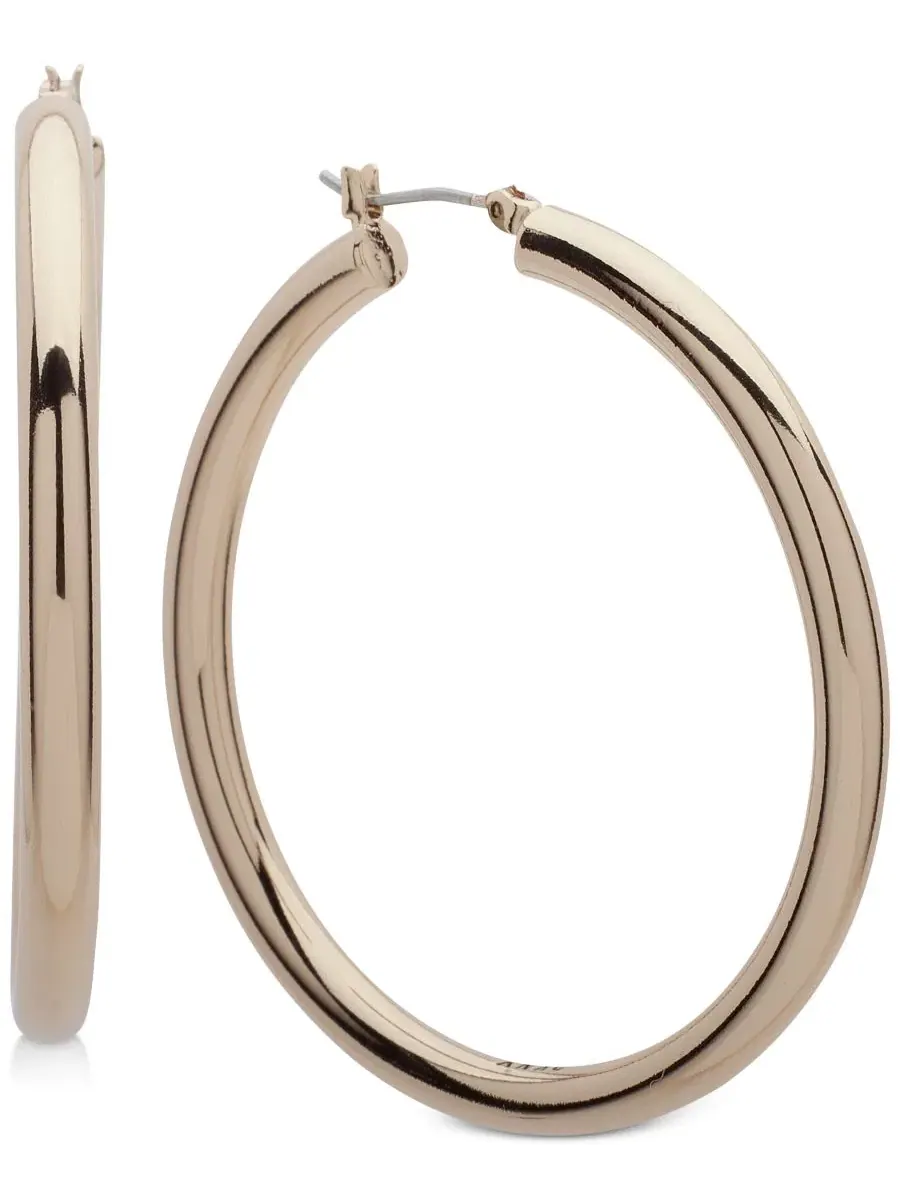 Серьги-кольца DKNY — изображение 1 из 3, оттенок золото