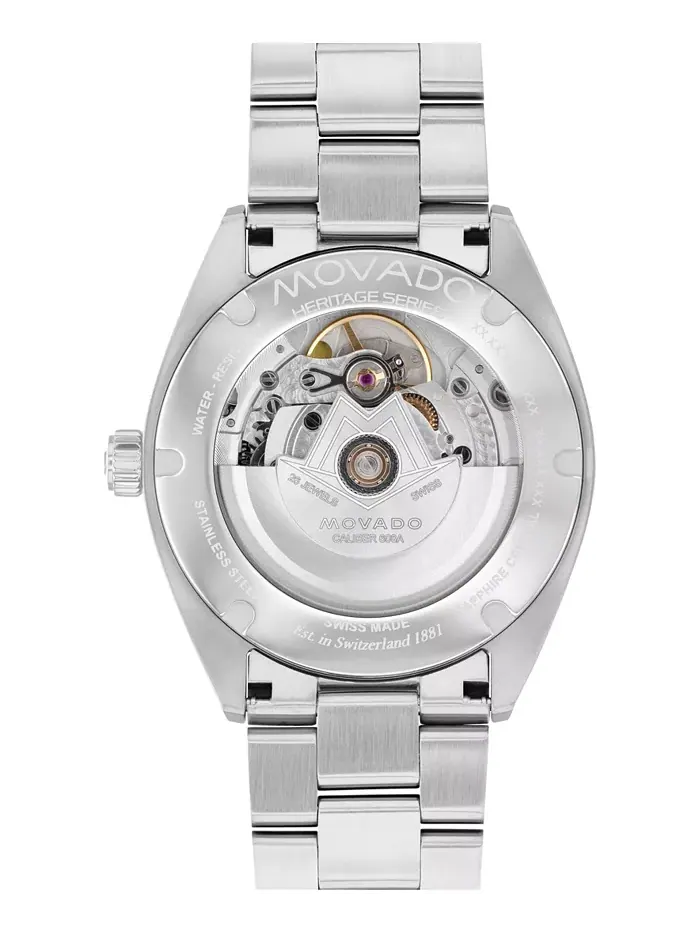 Мужские часы Datron Swiss Auto, серебристый оттенок, нержавеющая сталь, 40 мм Movado — изображение 3 из 3