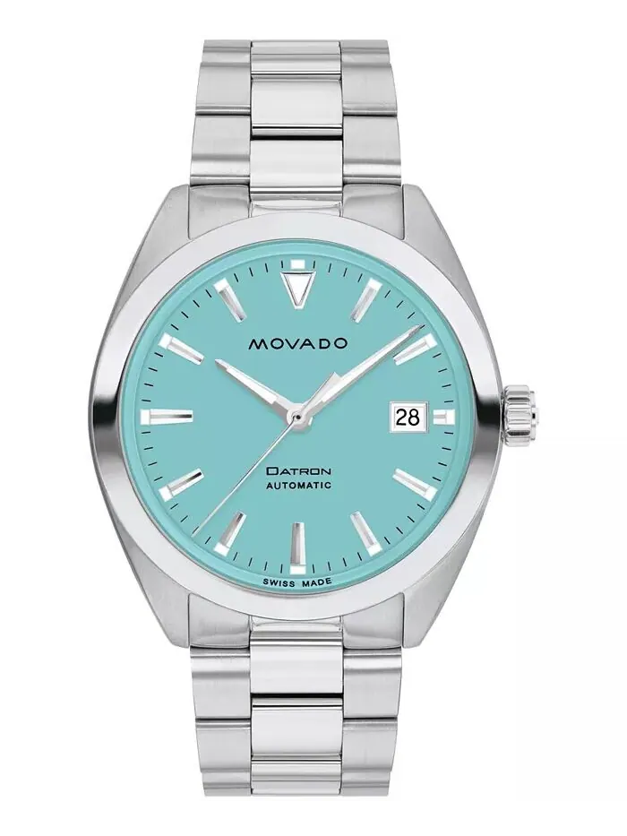 Мужские часы Datron Swiss Auto серебристого цвета из нержавеющей стали, 40 мм Movado — изображение 1 из 3