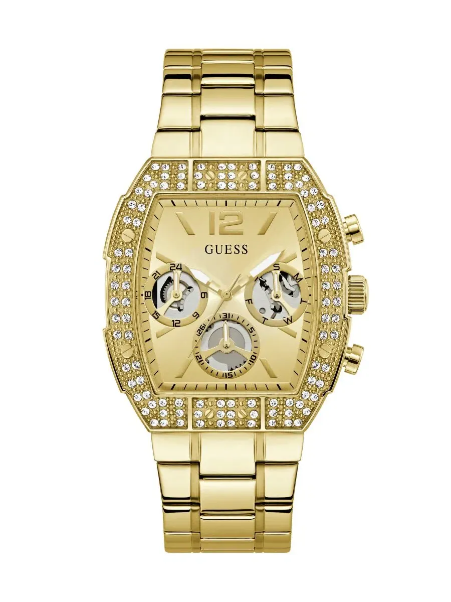 Мужские многофункциональные часы золотистого цвета, 41 мм Guess