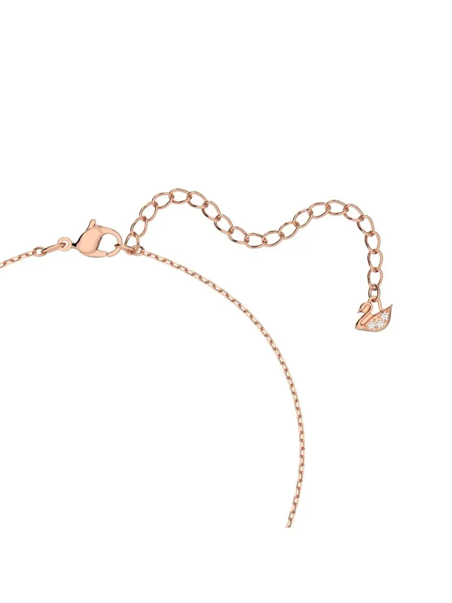 Комплект украшений с кулоном-клевером Sparkling Dance Clover Swarovski — изображение 3 из 6, оттенок розовый