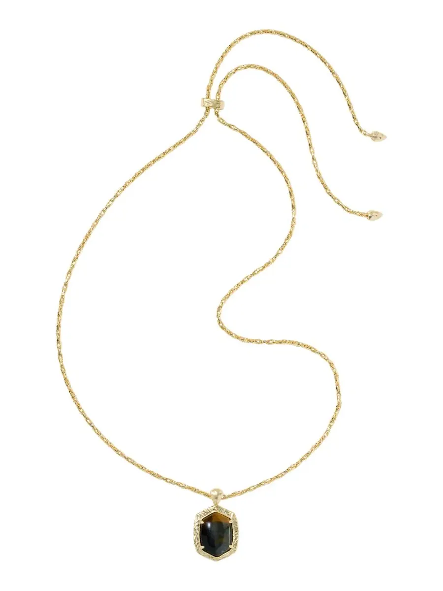 Подвеска с тигровым принтом, 76 см Kendra Scott — изображение 2 из 4, оттенок золотистый