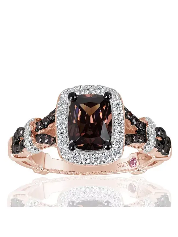 Кольцо Suzy Levian из стерлингового серебра с кубическим цирконием Suzy Levian New York — изображение 1 из 2