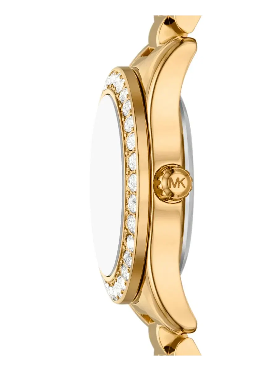 Женские часы Lexington с золотистым корпусом из нержавеющей стали, 26 мм Michael Kors — изображение 3 из 6, оттенок золото