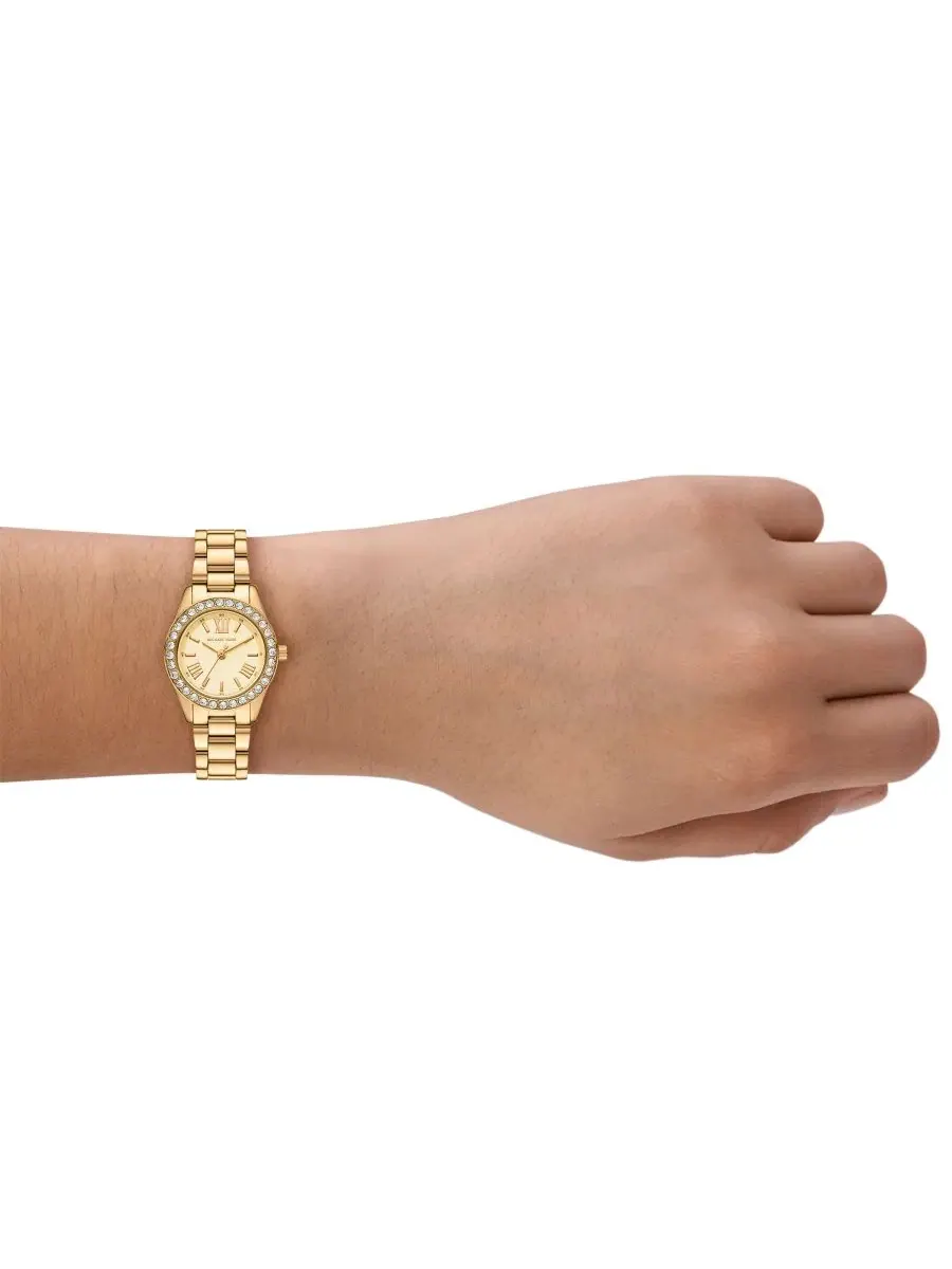 Женские часы Lexington с золотистым корпусом из нержавеющей стали, 26 мм Michael Kors — изображение 4 из 6, оттенок золото