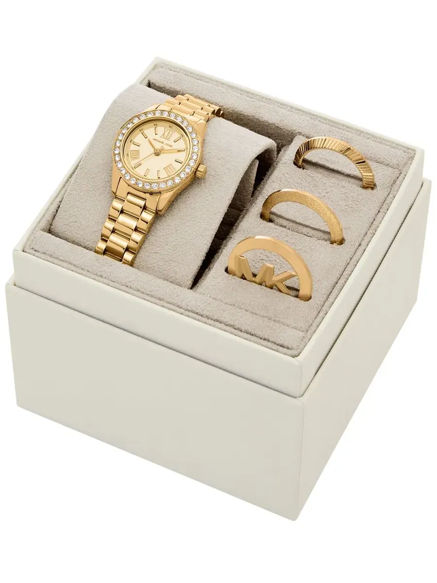 Женские часы Lexington с золотистым корпусом из нержавеющей стали, 26 мм Michael Kors — изображение 5 из 6, оттенок золото