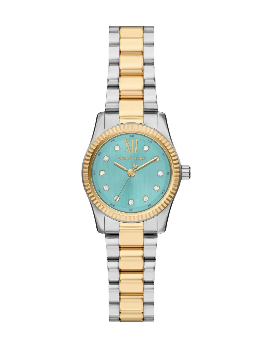 Женские часы Lexington Three-Hand Two-Tone Stainless Steel Watch 26 мм Michael Kors — изображение 1 из 9, оттенок мульти