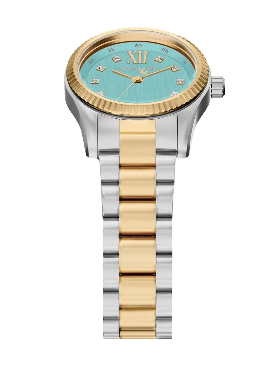 Женские часы Lexington Three-Hand Two-Tone Stainless Steel Watch 26 мм Michael Kors — изображение 4 из 9, оттенок мульти
