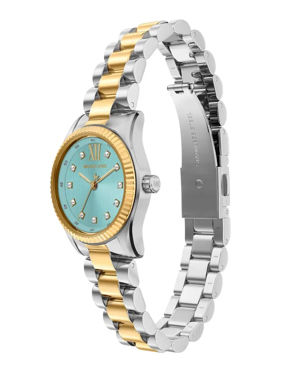 Женские часы Lexington Three-Hand Two-Tone Stainless Steel Watch 26 мм Michael Kors — изображение 6 из 9, оттенок мульти