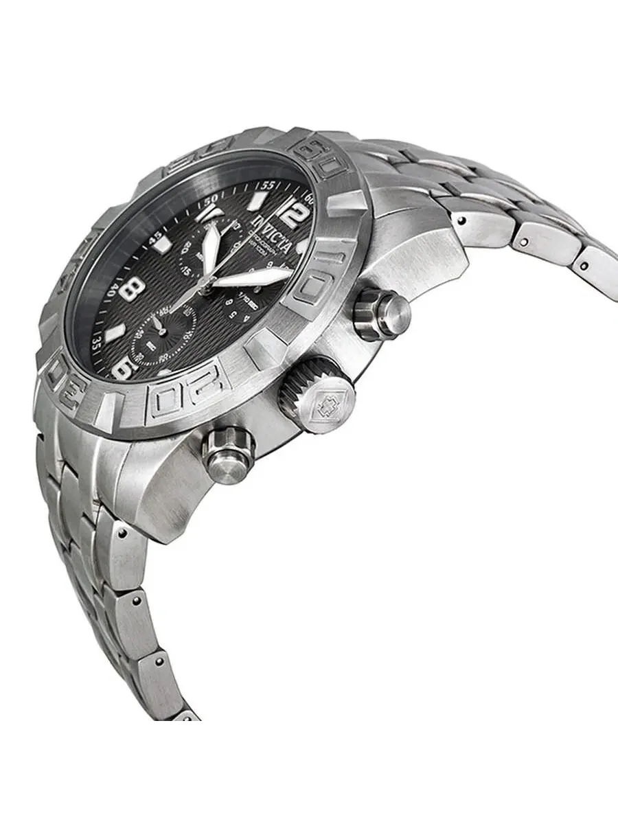 Хронограф с браслетом из нержавеющей стали, 45 мм Invicta Pro Diver Chronograph — изображение 2 из 3, оттенок серебряный